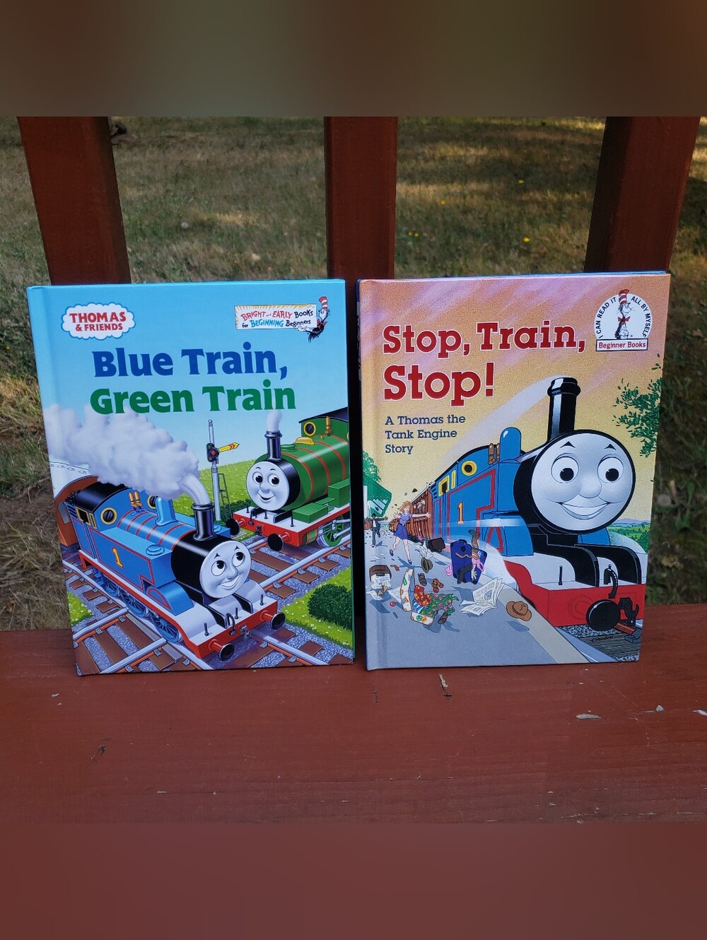 (2) Thomas The Tank Engine ‘Blue Train, Green Train & Stop, Train, Stop!’ Books